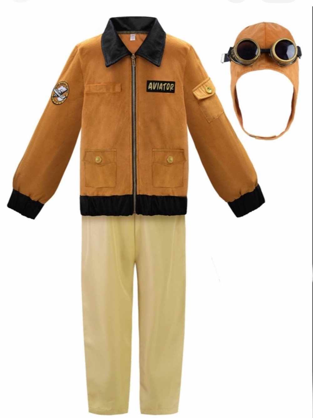 Aviator Amelia Earhart Historical Theater Halloween Cosplay Pilot Costume
